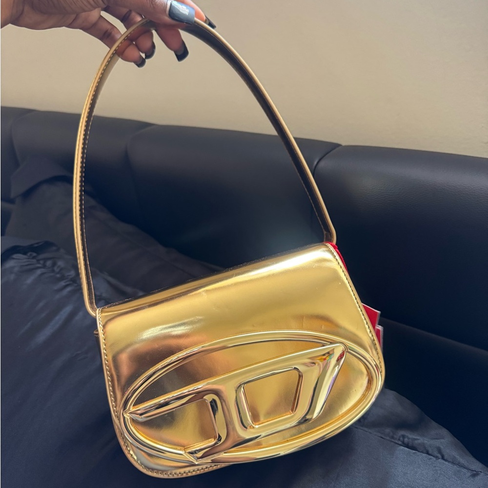 Diesel Gold Shoulder Bag
